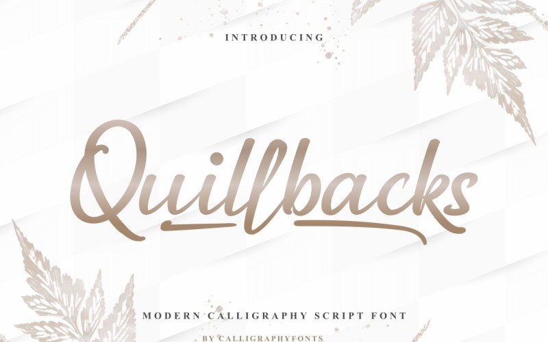Czcionka pisma odręcznego Quillbacks