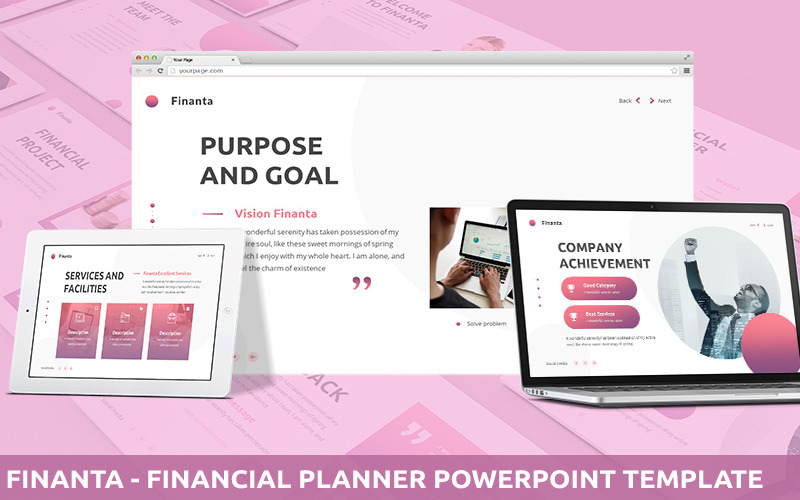 Finanta - PowerPoint-sjabloon voor financiële planner