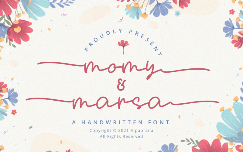 Momy & Marsa - Handskrivna typsnitt