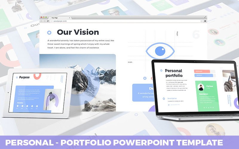 Особисте - шаблон портфоліо Powerpoint