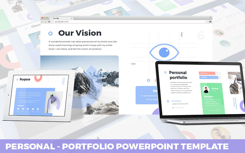 Persoonlijk - Portfolio PowerPoint-sjabloon