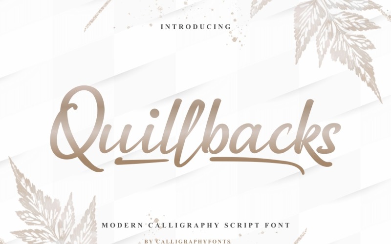 Quillbacks手写字体
