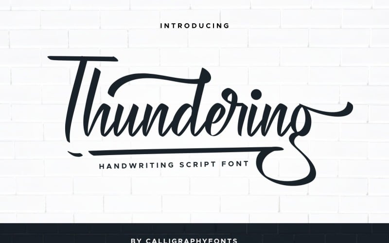 Шрифты для каллиграфии Thundering Brush