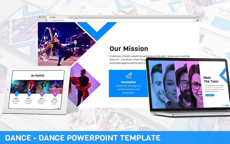 Tanec - Dance Powerpoint šablona