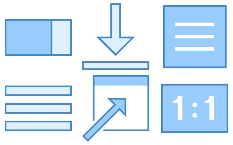 User Interface Icon Pack in Blue UI Style - TemplateMonster