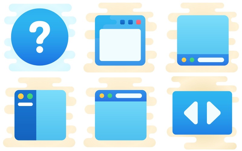 Programming Icon Pack in Cute Clipart Style - TemplateMonster