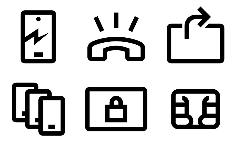 Mobile Icon Pack im Windows 10-Stil