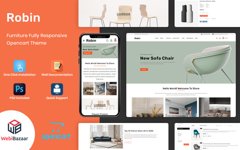 Robin - Electronics Store OpenCart Template