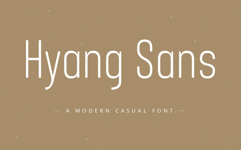 Hyang Modern Sans Serif-lettertype