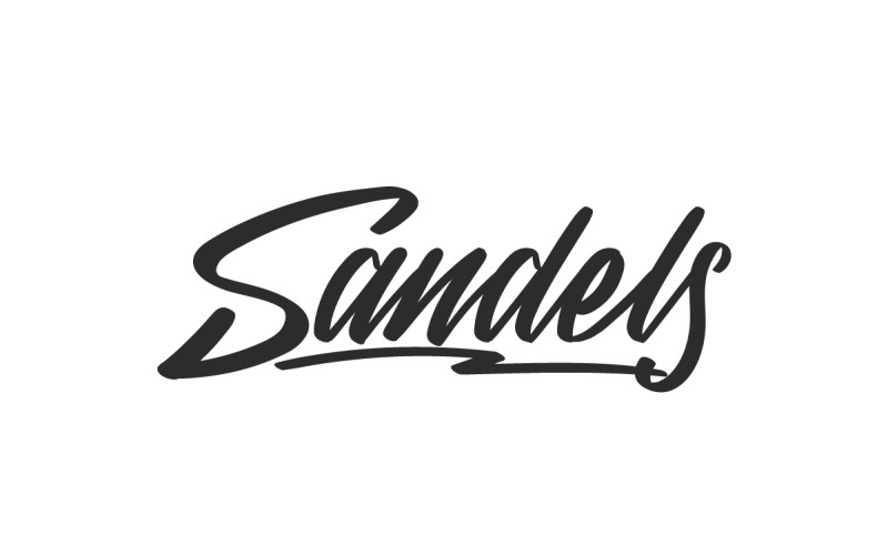 Fonte de caligrafia exclusiva da Sandels