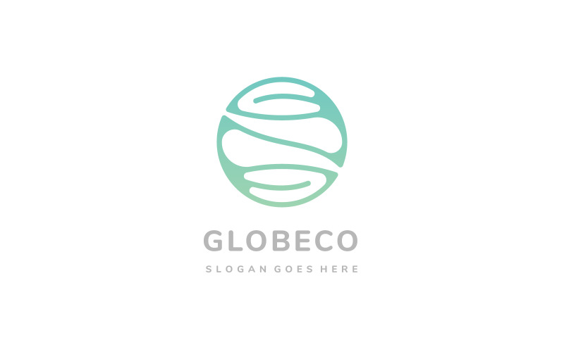 Global Leaf Eco Logo Template