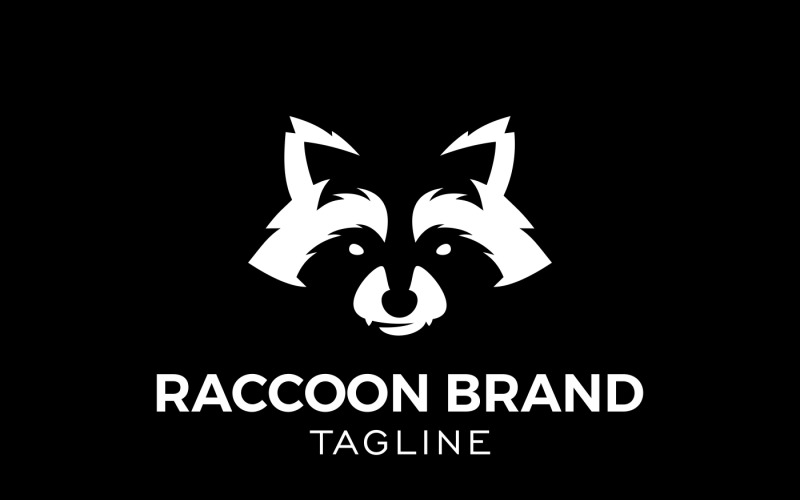 Logotipo da Raccoon - Modelo do logotipo da Raccoon