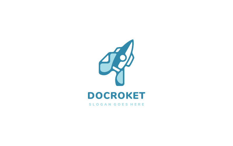 Rocket Document Logo Template