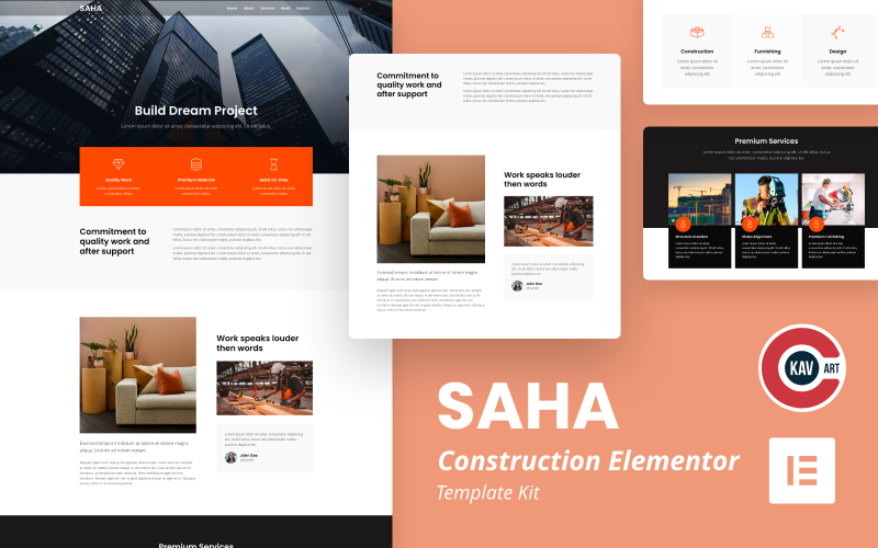 Saha - Kit de elementos de construcción