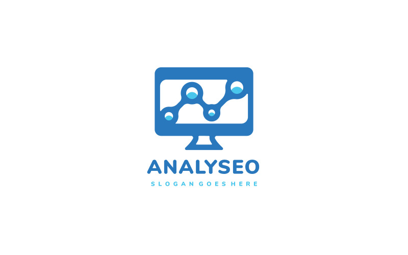 Seo Analyse Computer Logo Template