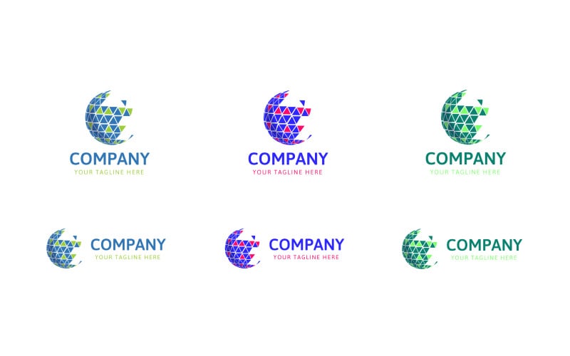 Communication Company Logo Template