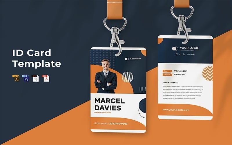 Macrel Davies - Modèle de carte d'identité