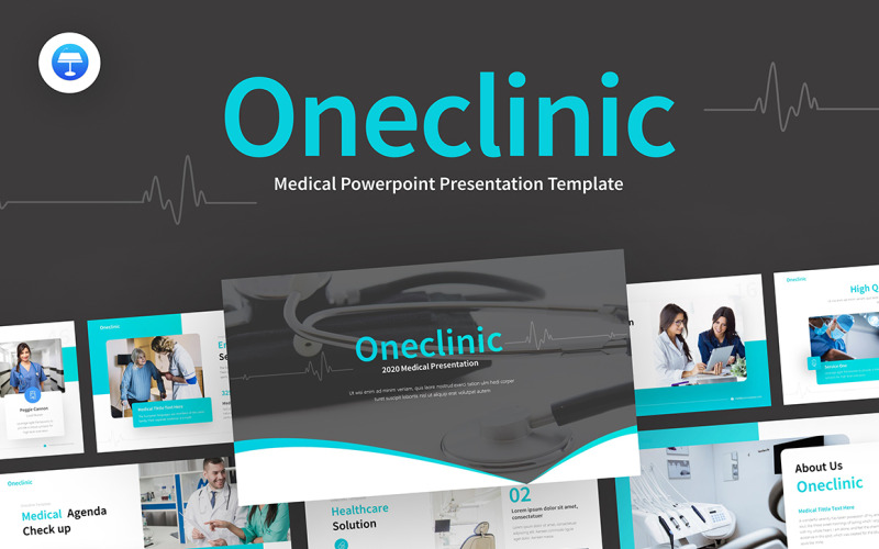 Шаблон OneClinic Medical Creative Modern Keynote