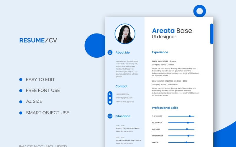 User Interface (UI) Designer Resume Template