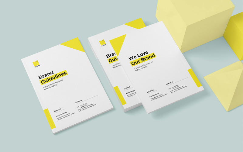 Brand Guideline Template Brochures #183241 - TemplateMonster