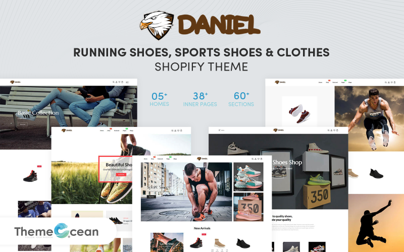 Daniel - 跑鞋、运动鞋和衣服 Shopify 主题