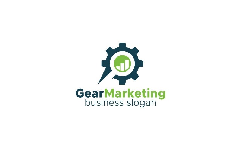 Gear Marketing Logo šablona