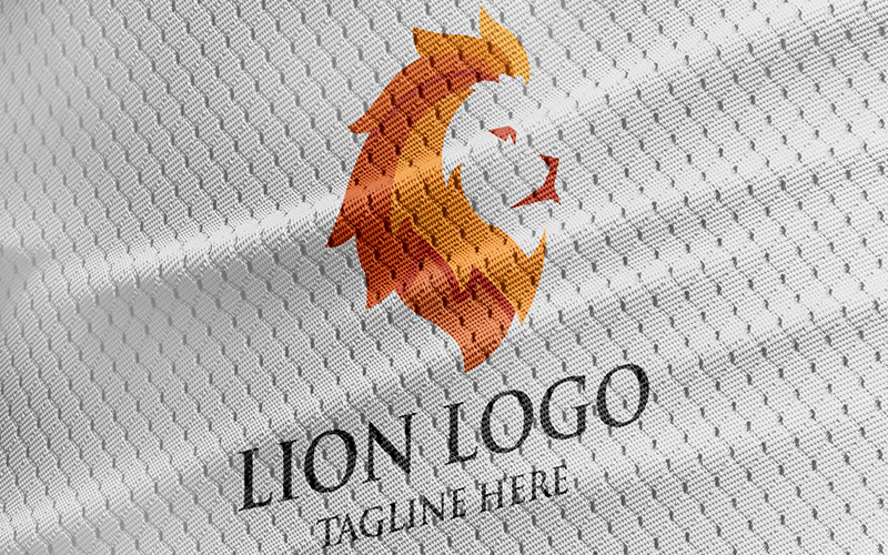 Modelo de logotipo de cabeça de leão profissional