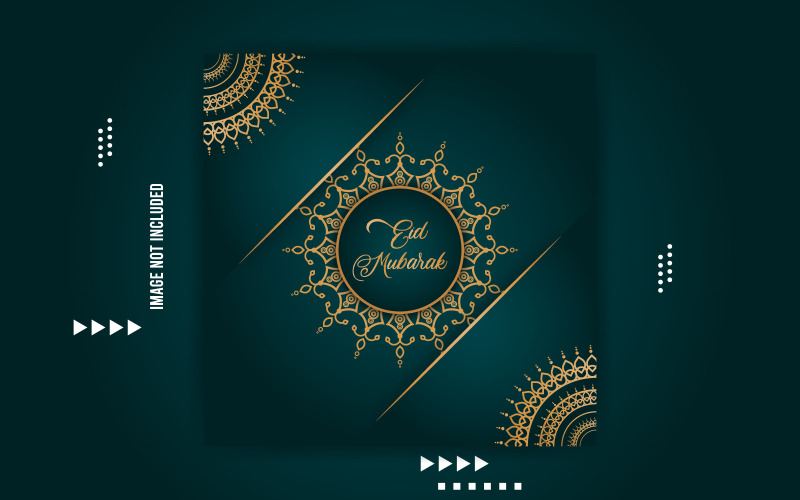Eid Mubarak Social Banner Vorlage