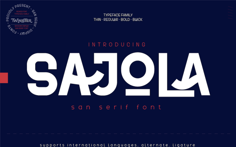 Sajola - Contemporary Sans Serif Font