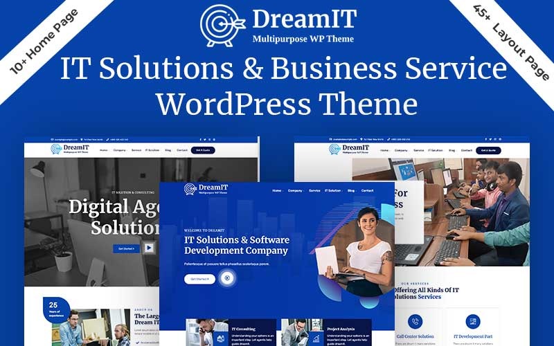 DreamIT IT Solutions Company Service WordPress téma