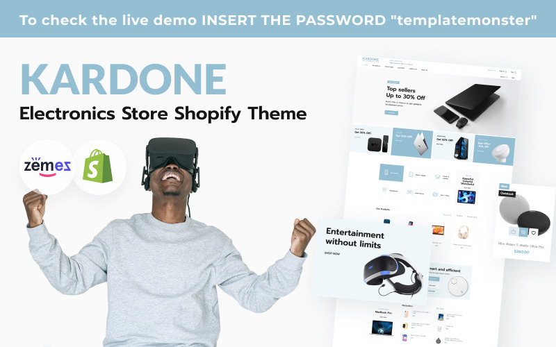 Kardone电子商店Shopify主题
