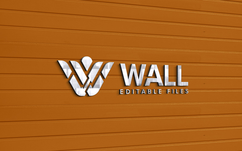 Makieta logo 3D na makiecie produktu na drewnianej ścianie