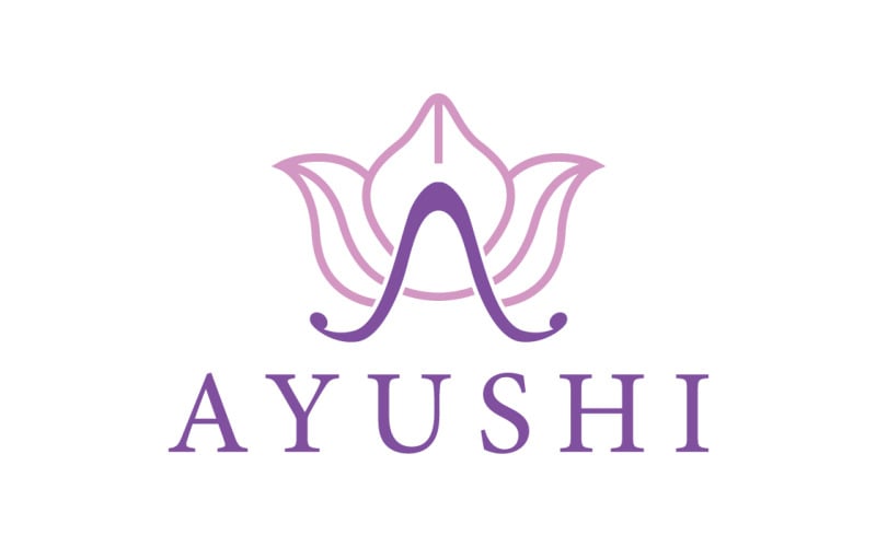 Ayushi Cosmetics & Herbals Logo Template