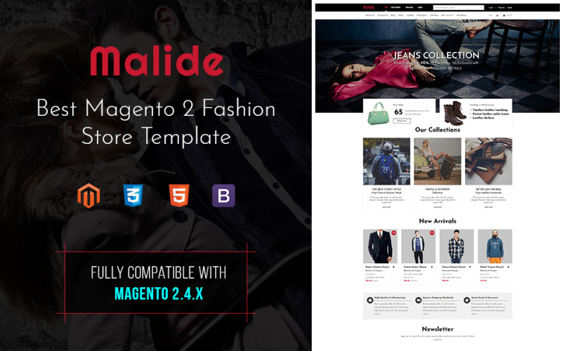 Malide - Multipurpose Responsive Magento 2 Theme
