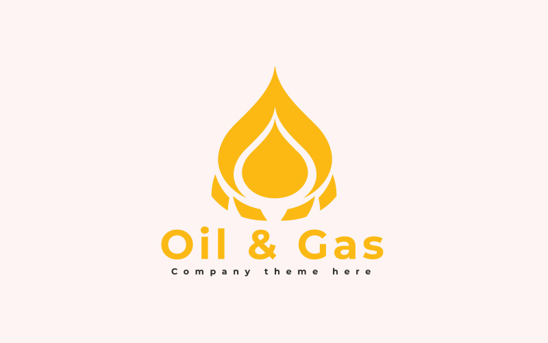 Modèle de logo pétrolier et gazier