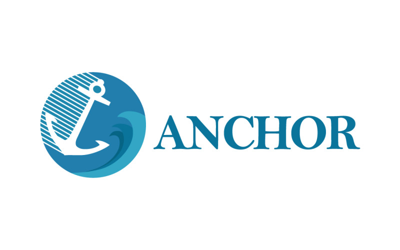 Modelo de logotipo Blue Anchor