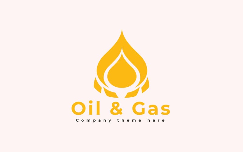 Шаблон логотипа нефти и газа