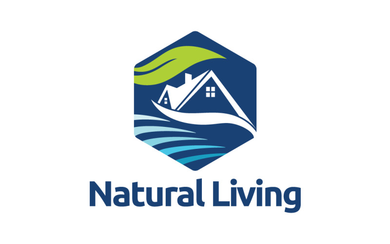 Szablon Logo naturalnego życia