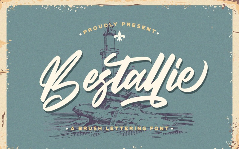 Bestallie - Vet lettertype