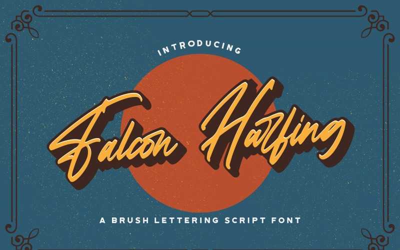 Falcon Harfing - Bold Script betűtípus