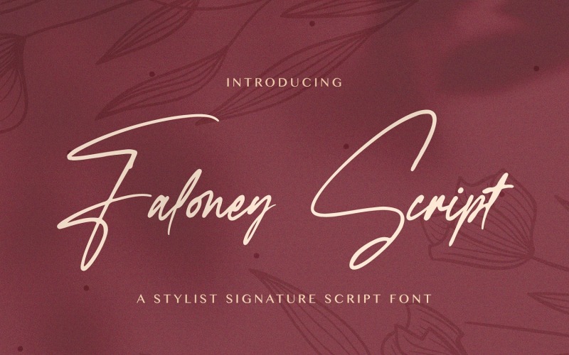 Faloney Script - Handskrivet teckensnitt