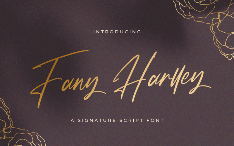 Fany Harlley - handgeschreven lettertype