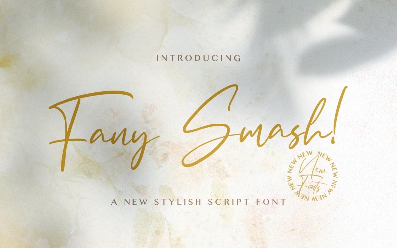 Fany Smash - handgeschreven lettertype