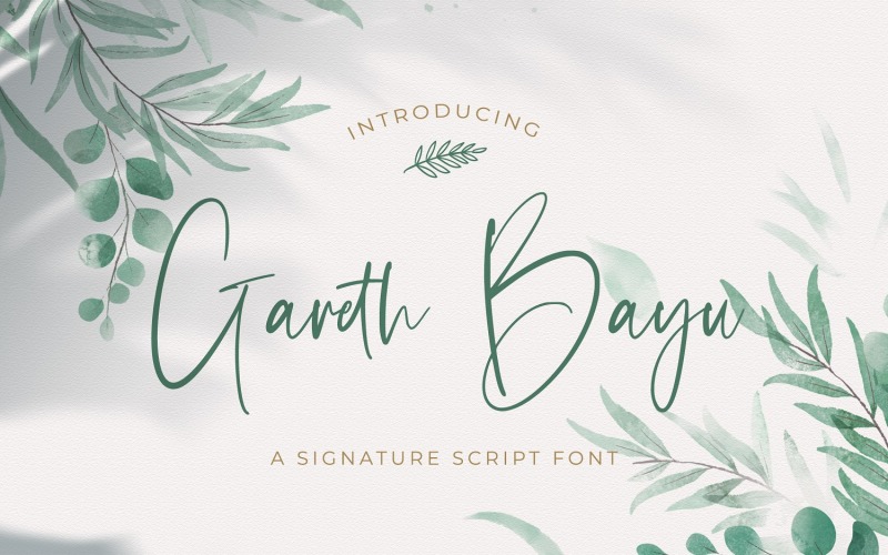Gareth Bayu - Handskrivet typsnitt