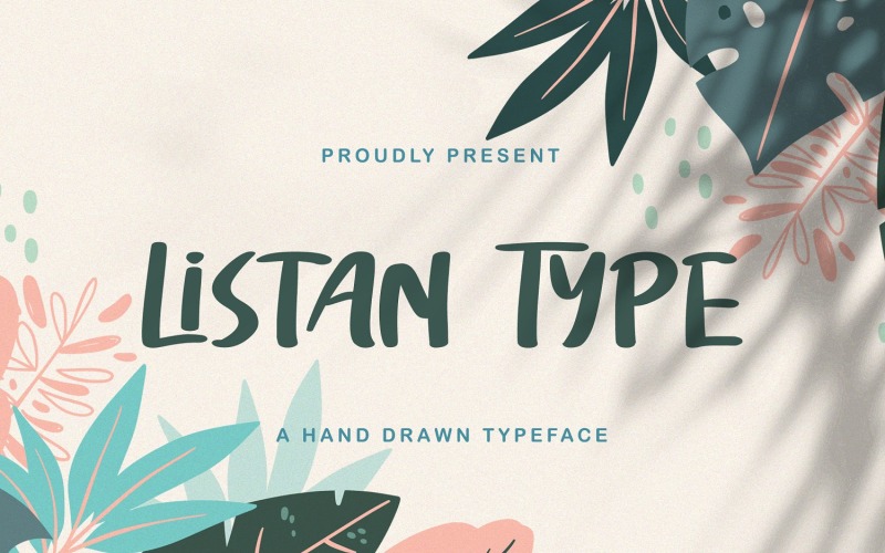 Listan Type - Speels display-lettertype