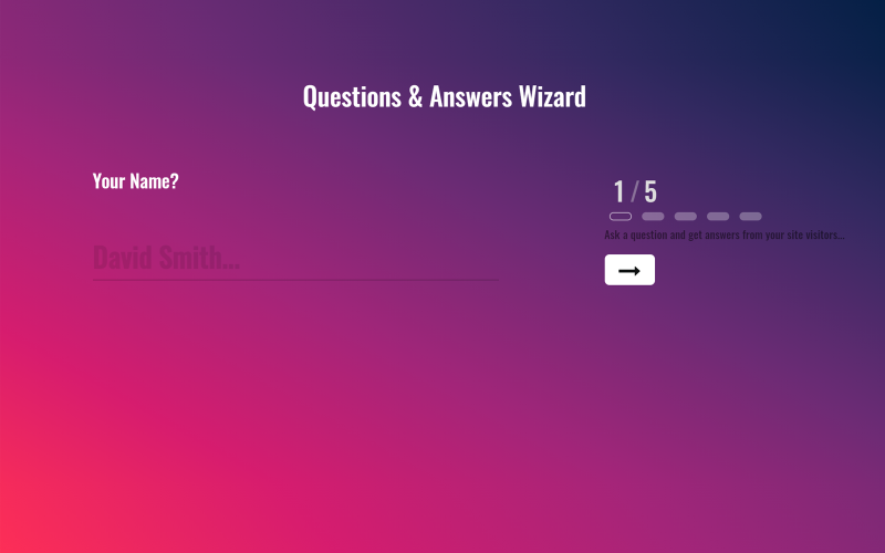 Мастер вопросов и ответов — специальная страница компонента HTML