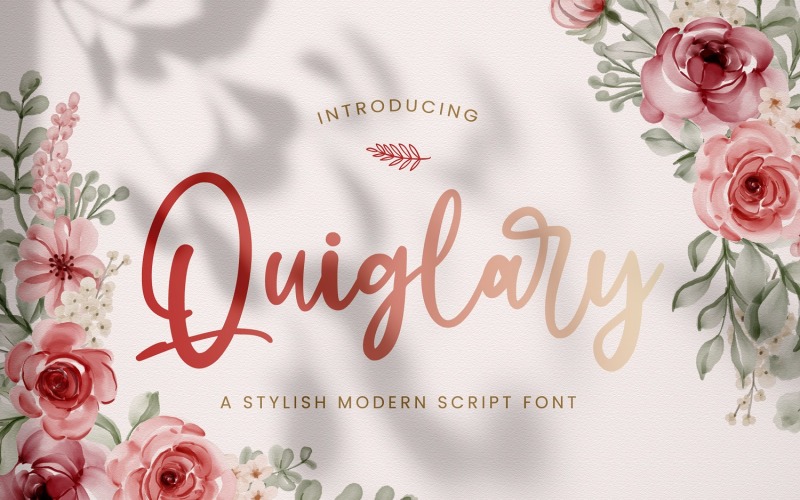 Quiglary - рукописный шрифт