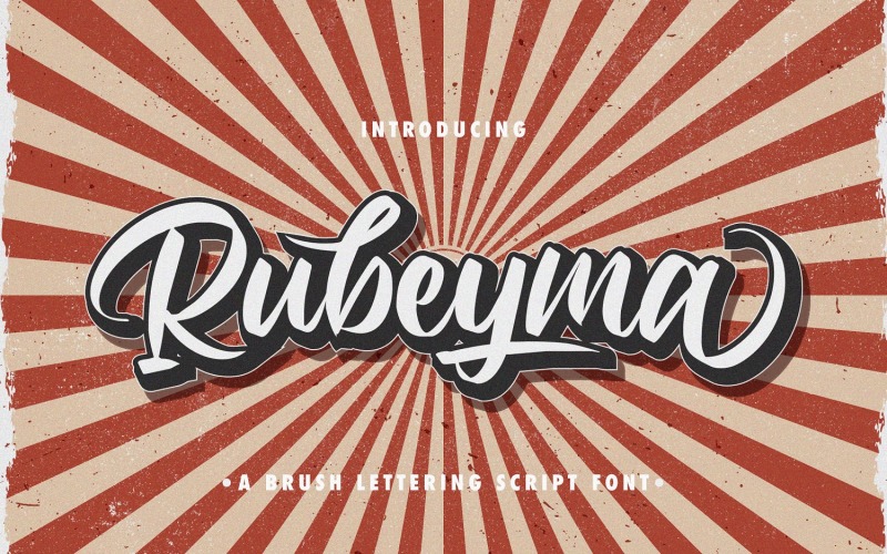 Rubeyma - жирный шрифт Script