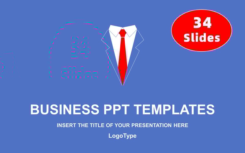 Businessman S Red Tie Powerpoint Template Templatemonster