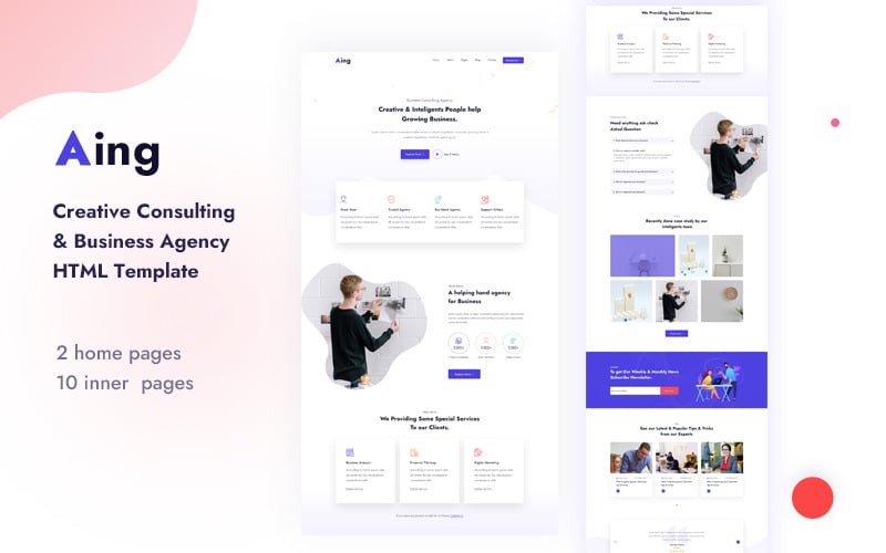 Aing | Creative Consulting & Business Agency HTML Template